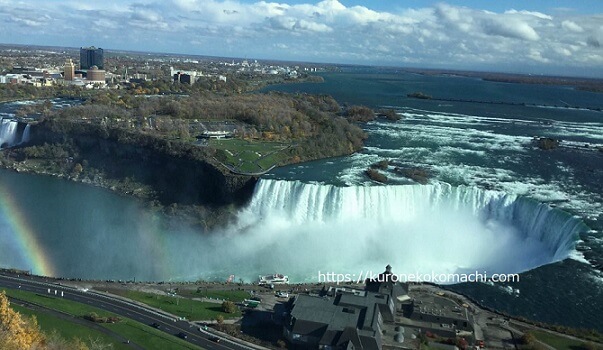 カナダで有名なもの【場所編】ナイアガラフォールズ（niagara falls）の眺め