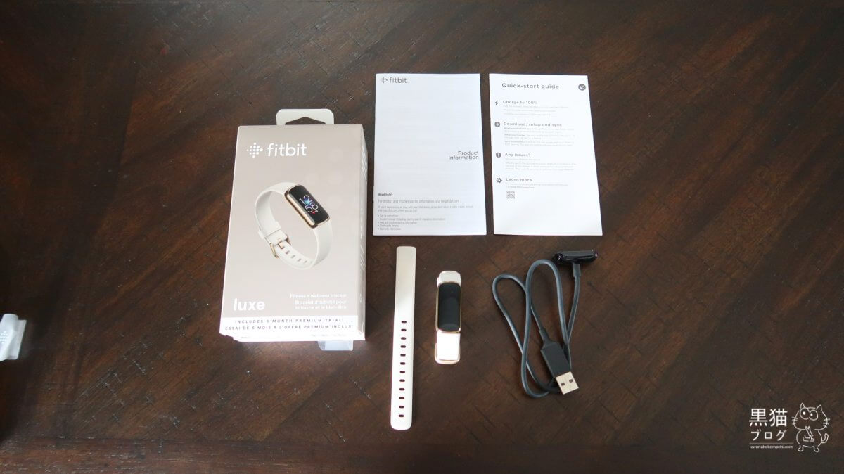 Fitbit Luxeのレビュー：付属品