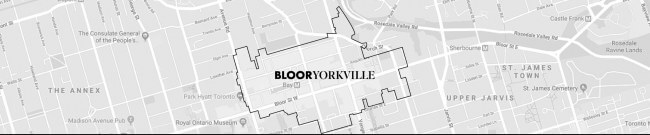 ブロアヨークビルの地図